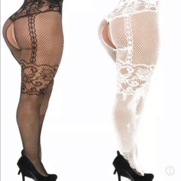 Crotchless Panty One size fits most bright pink Rose - Picture 4 of 4